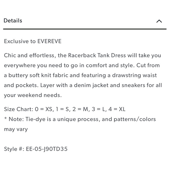 Like New! Sundry Tie Dye Tank Dress w/ pockets Size 1/S - Picture 2 of 6